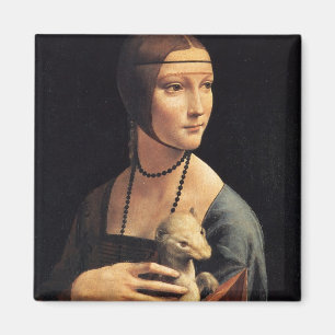 Lady en Ermine Magneet