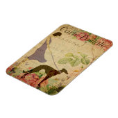 Lady en Greyhound Frans Briefkaart Magneet (Linkerzijde)