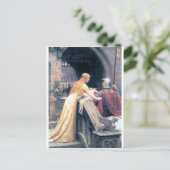 Lady en Knight castle Briefkaart (Staand voorkant)