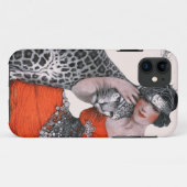 Lady en Leopard Case-Mate iPhone Case (Achterkant (horizontaal))