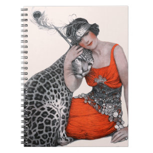 Lady en Leopard Notitieboek