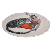 Lady en Leopard Snijplank (Hoek)