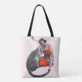 Lady en Leopard Tote Bag (Achterkant)
