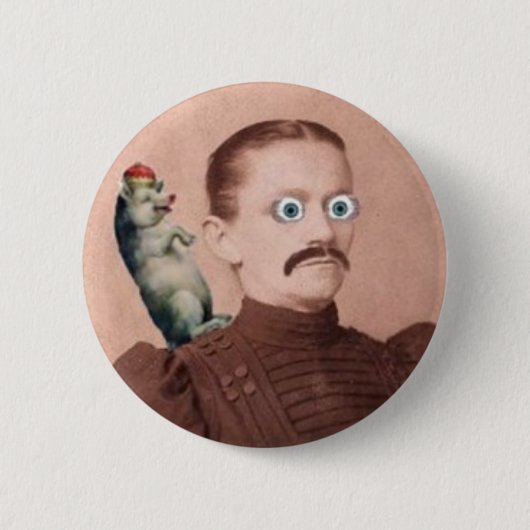 Lady en Pig Button (Voorkant)