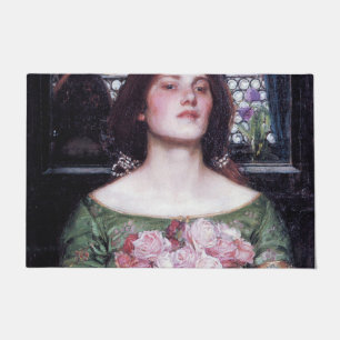 Lady en Roos, John William Waterhouse Deurmat