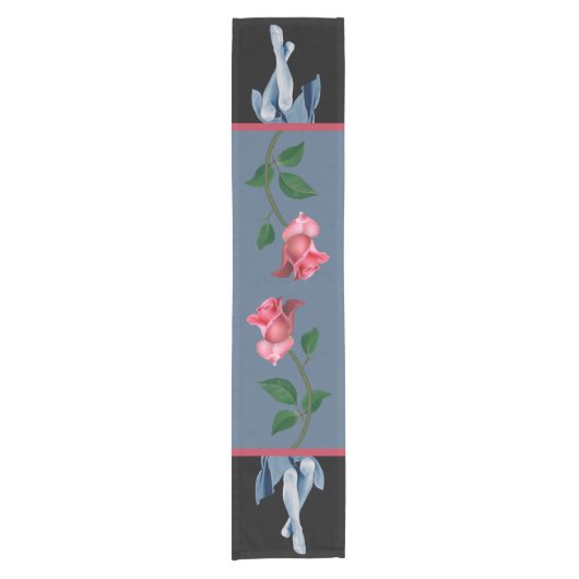 Lady en Roze Rozen Tafelloper (Voorkant)