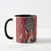 Lady en Unicorn Medieval Tapestry Sight Mok (Links)