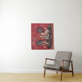 Lady en Unicorn Medieval Tapestry Sight Wandkleed (In situ)