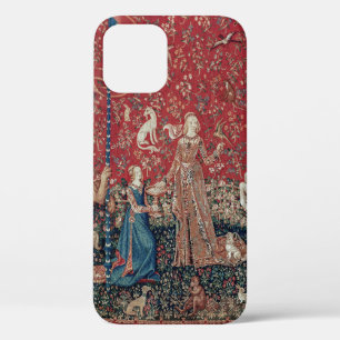 Lady en Unicorn Medieval Tapestry Taste iPhone 12 Hoesje