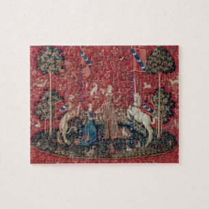 Lady en Unicorn Medieval Tapestry Taste Legpuzzel