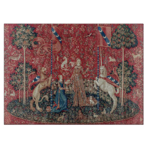 Lady en Unicorn Medieval Tapestry Taste Snijplank