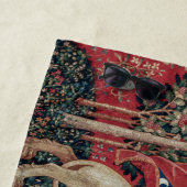 Lady en Unicorn Medieval Tapestry Taste Strandlaken (In situ)