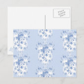 Lady Enid Briefkaarten in blauw bosbes (Voorkant / Achterkant)