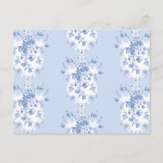 Lady Enid Briefkaarten in blauw bosbes (Voorkant)