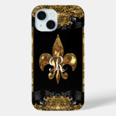 Lady Eve Fleur Frans Monogram Case-Mate iPhone Case (Achterkant)