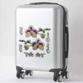 Lady Executive Orchid Bagage Sticker Set (Koffer)