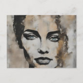 Lady Face Briefkaart (Voorkant)