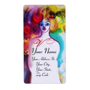 LADY FLORA MONOGRAM Beauty Salon Makeup Artist Etiket