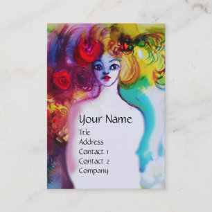 LADY FLORA MONOGRAM Beauty Salon Makeup Artist Visitekaartje