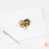  Lady Floral Monogram Hart Sticker (Envelop)