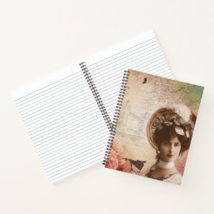 Lady Flowers Spiral Notitieboek - Elegant