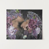 Lady Flowers Wandkleed (Voorkant (horizontaal))