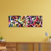 Lady Fractal de Abstracte prinses van Fractal Land Canvas Afdruk (Insitu (Woonkamer))