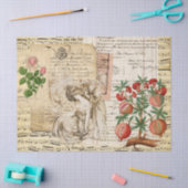 -Lady French-handschrift met plattegrond Tissuepapier (Craft)