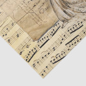 -Lady French-handschrift met plattegrond Tissuepapier (Detail)