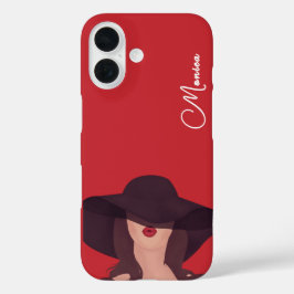 Lady Gepersonaliseerde Naam Hoesje-Mate iPhone iPhone 16 Hoesje