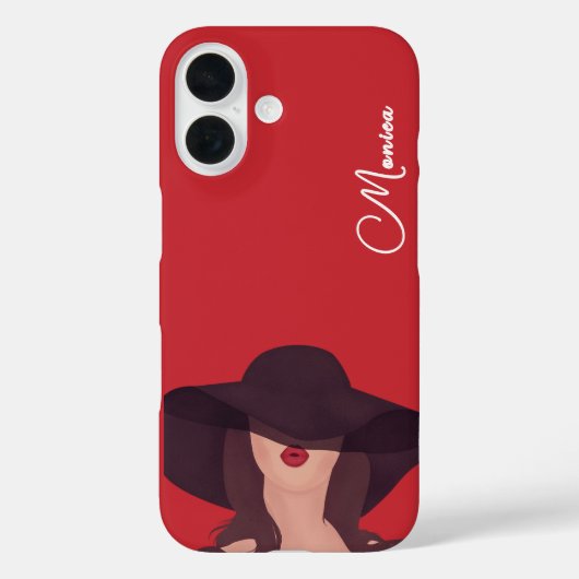 Lady Gepersonaliseerde Naam Hoesje-Mate iPhone Case-Mate iPhone Case (Achterkant)