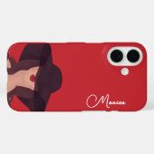Lady Gepersonaliseerde Naam Hoesje-Mate iPhone Case-Mate iPhone Case (Achterkant (horizontaal))
