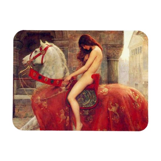 Lady Godiva Magnet Magneet (Horizontaal)