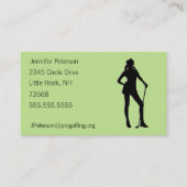 Lady Golf Green Visitekaartje (Voorkant)