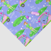 Lady Golf Thish Happy Birthday Tissuepapier (Detail)