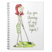 Lady Golfer Notitieboek (Voorkant)