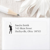 Lady Golfer Return Address Labels (Insitu)