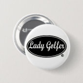 Lady Golfer Round Button (Voorkant /achterkant)