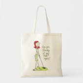 Lady Golfer Tote Bag (Voorkant)