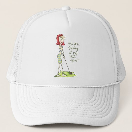 Lady Golfer Trucker Pet (Voorkant)