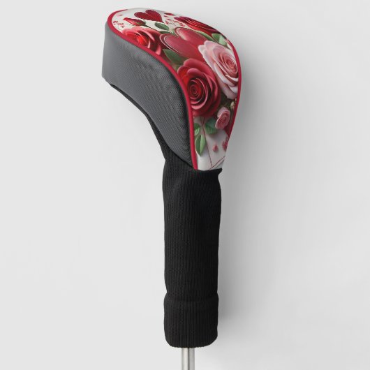 Lady Golfer Valentijnsdag Golfheadcover (Schuin)