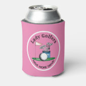 Lady golfers hebben meer drive Koelbox Blikjeskoeler (Blikje Achterkant)