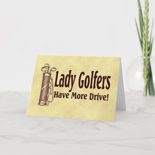 Lady Golfers Kaart (Voorkant)