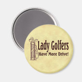 Lady Golfers Magneet (Voorkant / Achterkant)