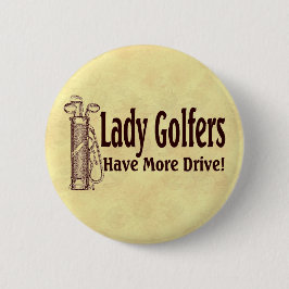 Lady Golfers Ronde Button 5,7 Cm