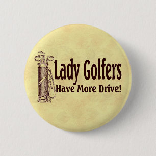Lady Golfers Ronde Button 5,7 Cm