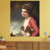 Lady Hamilton als Natuur Romney Canvas Art (Insitu (Woonkamer))