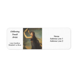 Lady Hamilton door Elisabeth Vigee Le Brun Etiket