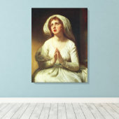 Lady Hamilton Praying Canvas Afdruk (Insitu (Houten vloer))