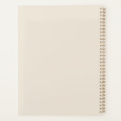 Lady Holding Bouquet van bloemen Green Abstract Ar Planner (Achterkant)